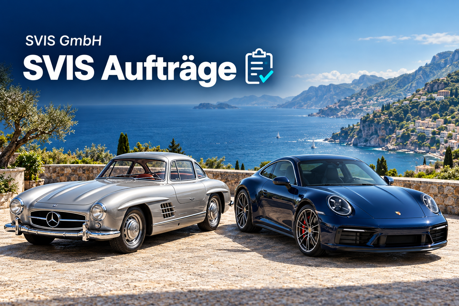 SVIS Aufträge – Oldtimer und Sportwagen am Meer