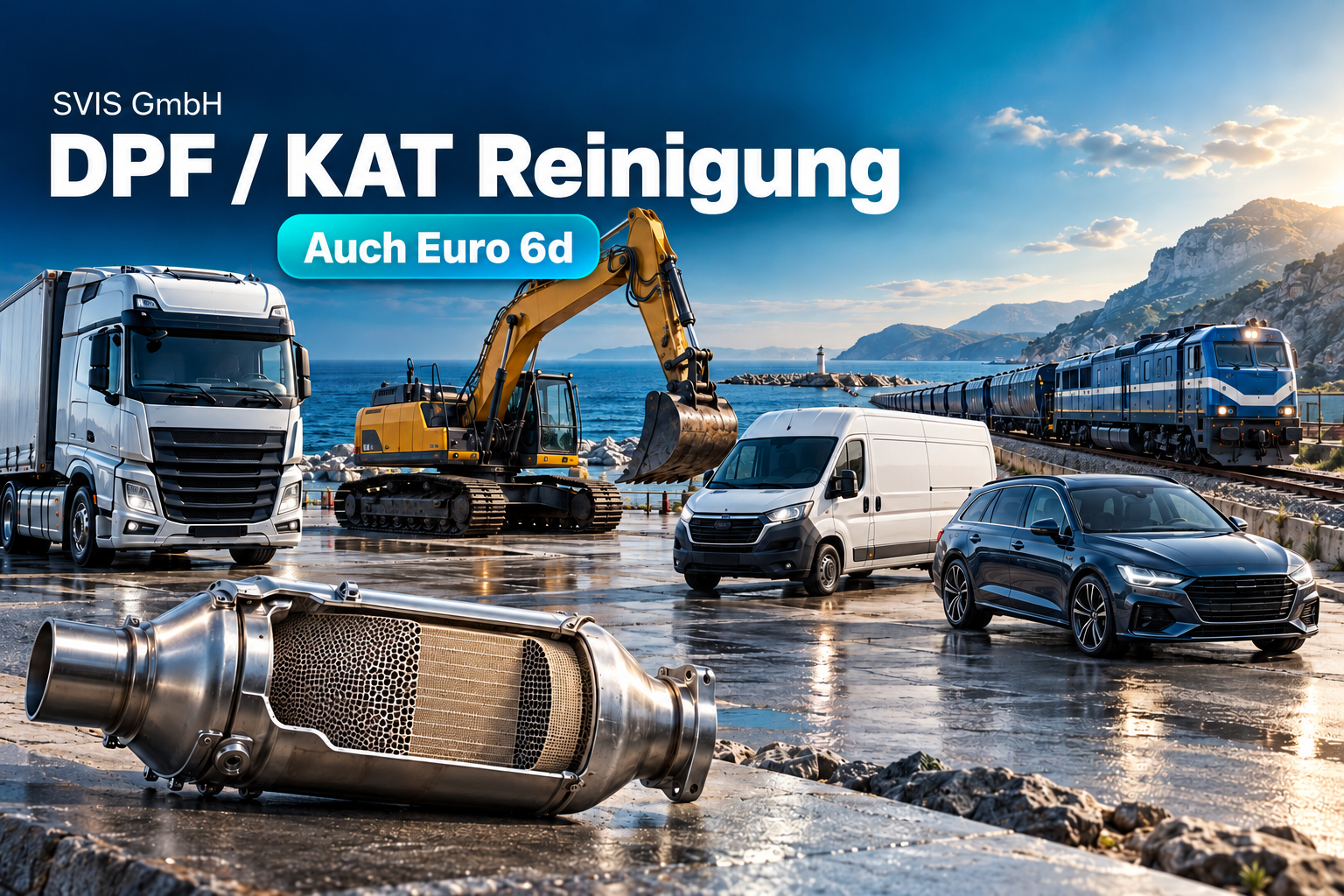 Sichtprüfung eines ausgebauten Dieselpartikelfilters